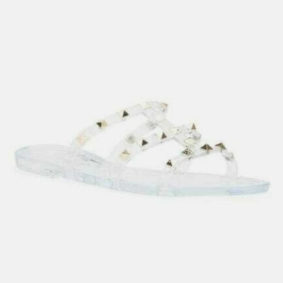 Olivia Miller Shoes - Olivia Miller Milos Island Jelly Slide Sandals Clear -6